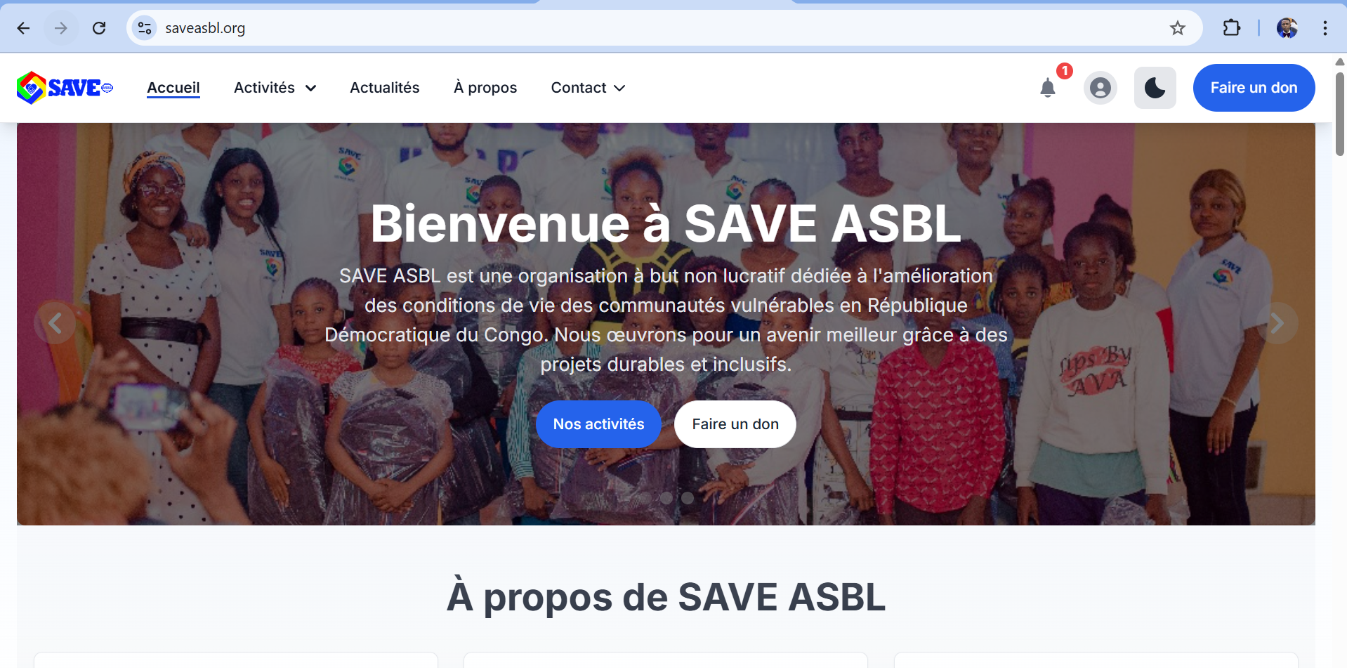 Lancement du nouveau site web